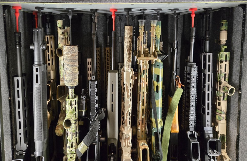 magnetic rifle rods. Transform your gun safe with this space saving solution.