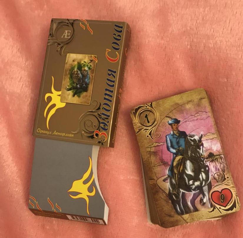 Оракул Ленорман "Золотая Сова" Oracle Lenormand "Golden Owl" Deck Tarot