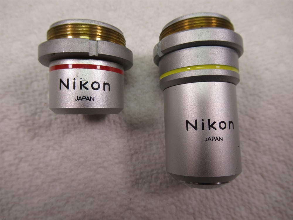 Nikon 10x and 4x Microscope Objective Lenses for Model SC