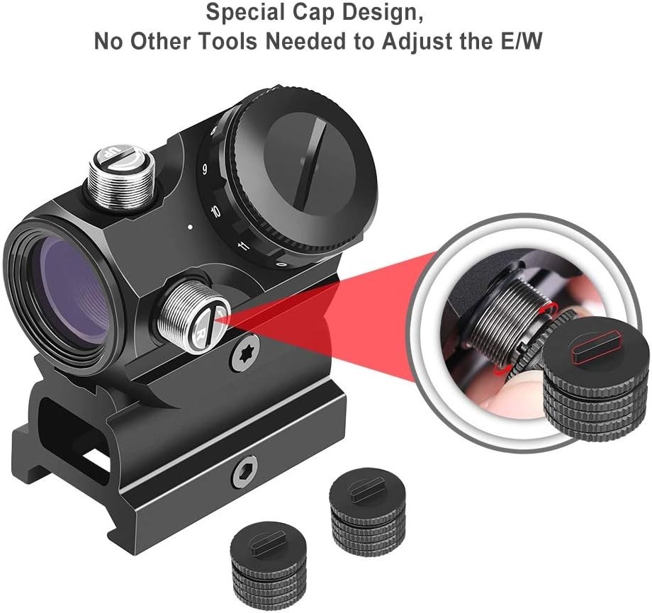 Feyachi RDS-23, RDS-22 2 MOA Red Dot Sight with .83" riser