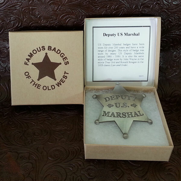 Old Western   Deputy U.S. Marshal  Badge - Boxed