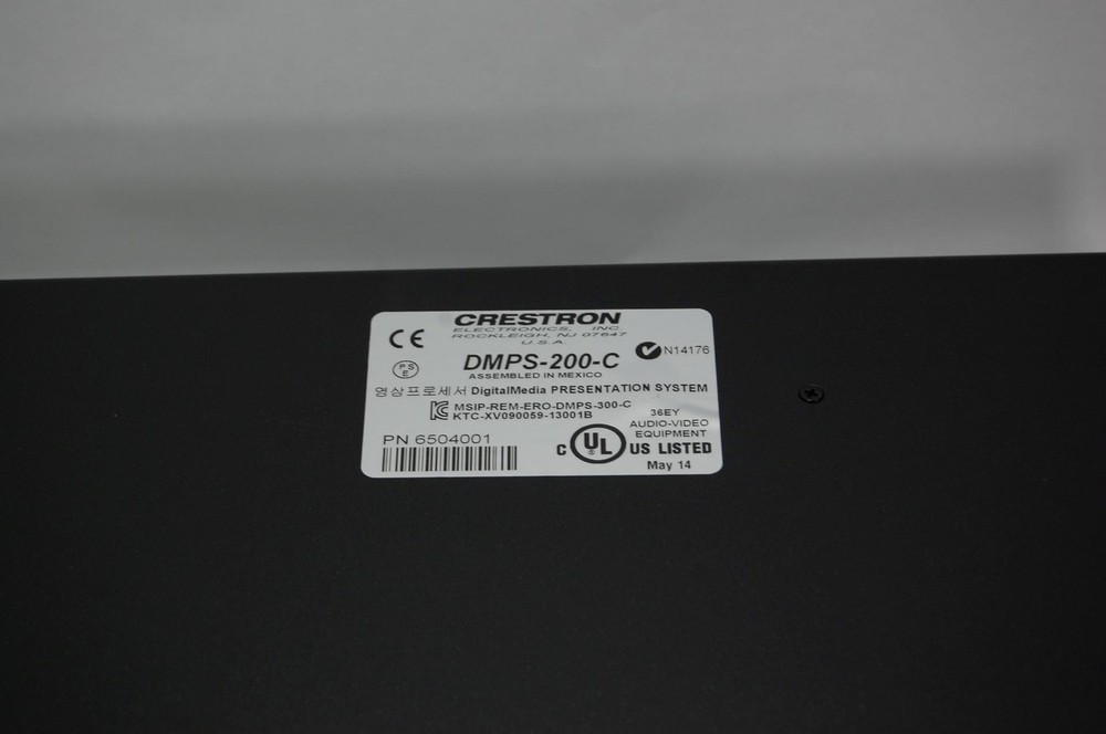 Crestron DMPS200C Digital Media 200 Conference Presentation System - Black