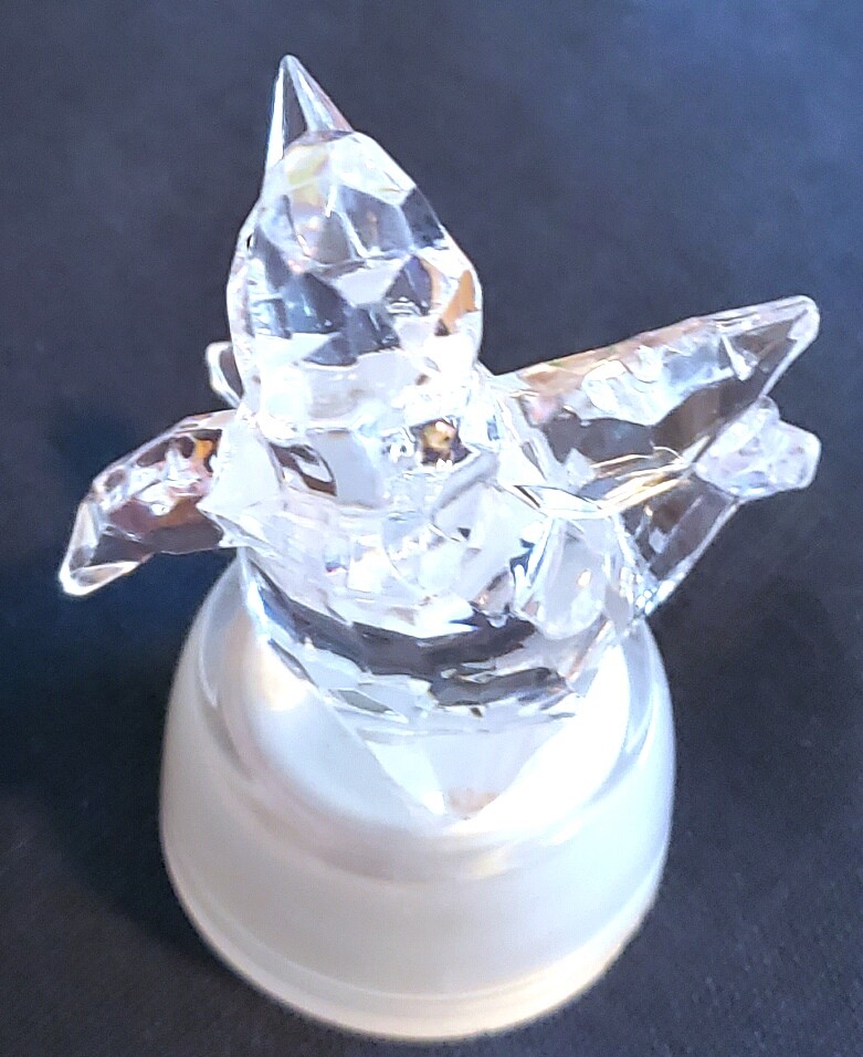 Very Nice 4" Plastic Clear Lightup Color-Changing Figure Decor Nightlight