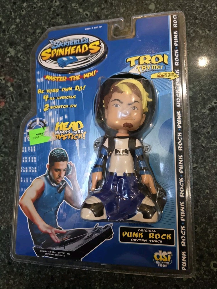 VTG 2000's DJ Scribbles Spinheads Troi Figure DSI Electronics #59003 New