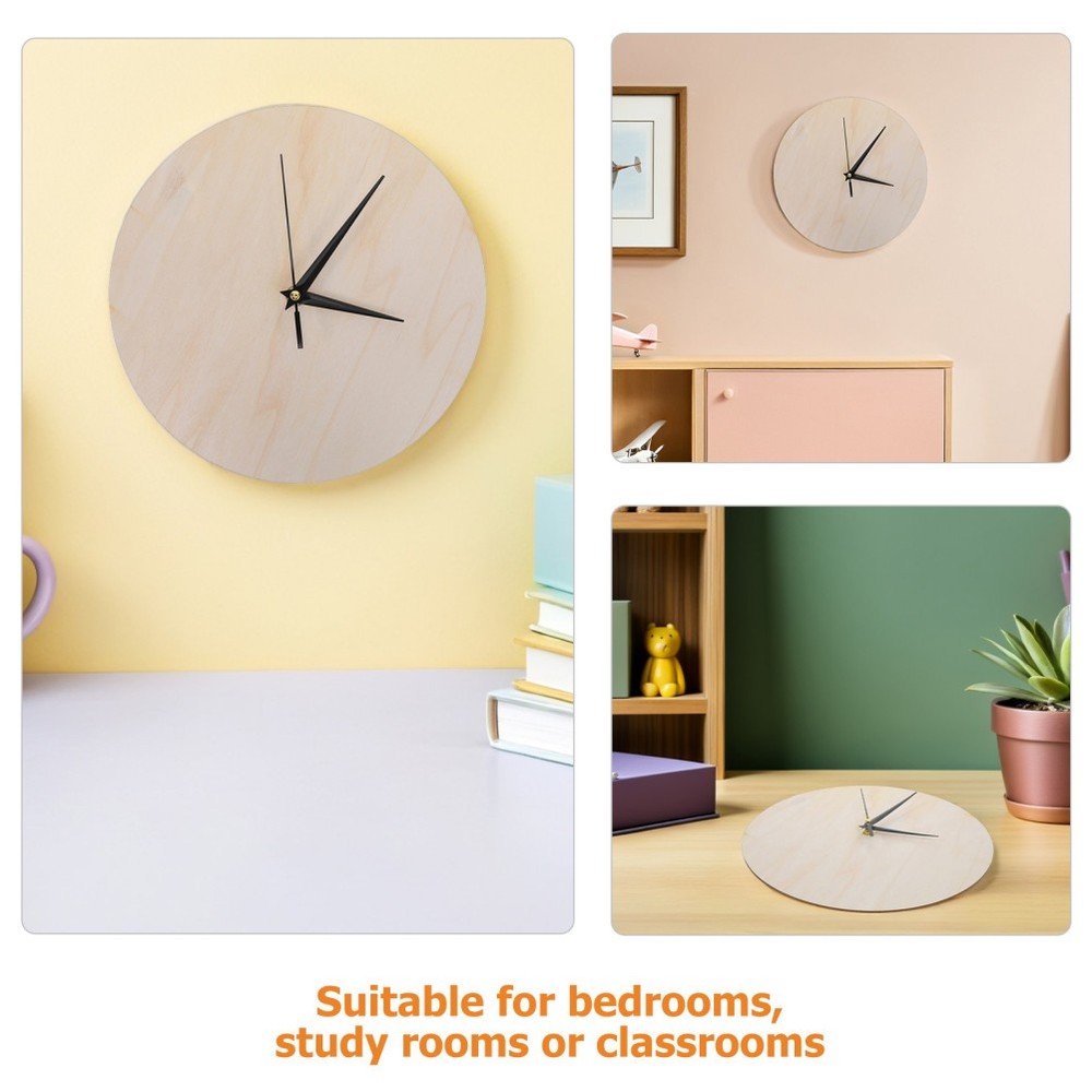 2 Pcs Clock Face Kit Diy Wall Faces for Crafts Making Accessories