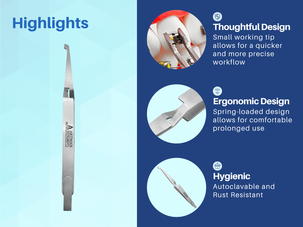 Orthodontic Bracket Placing Tweezer ARTMAN