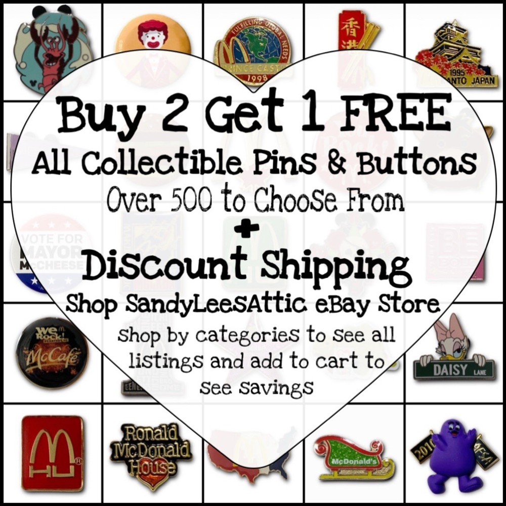 McDonald’s Pin Egg cellent Service Gold Standard Execution Pinback Button