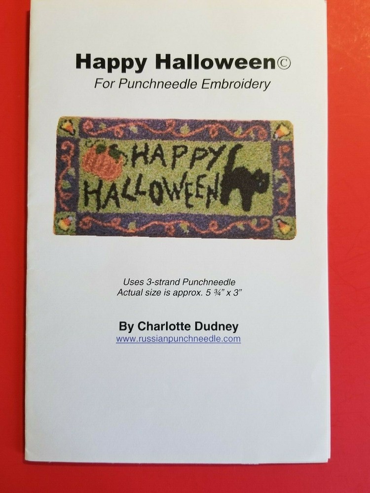 Charlotte Dudney ~ Punch Needle Pattern ~ Happy Halloween