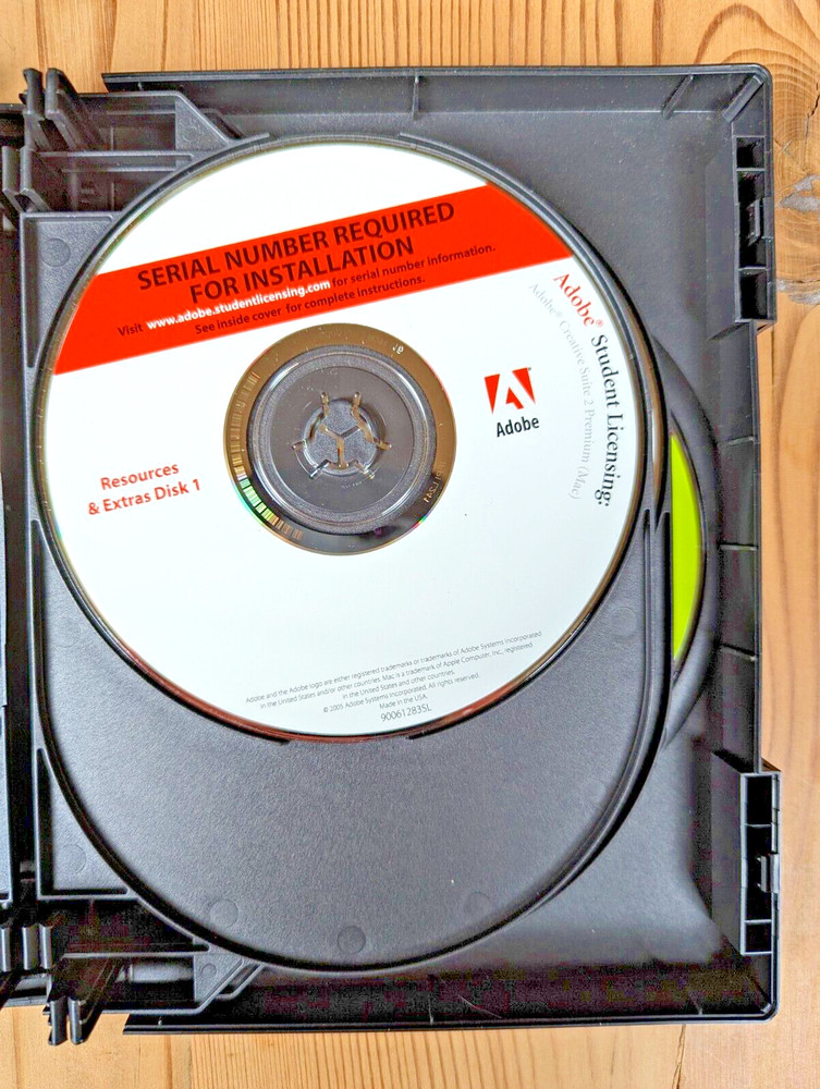 ADOBE CREATIVE SUITE 2 PREMIUM STUDENT MAC w/ Adobe Acrobat 8 Dreamweaver 8~CS2