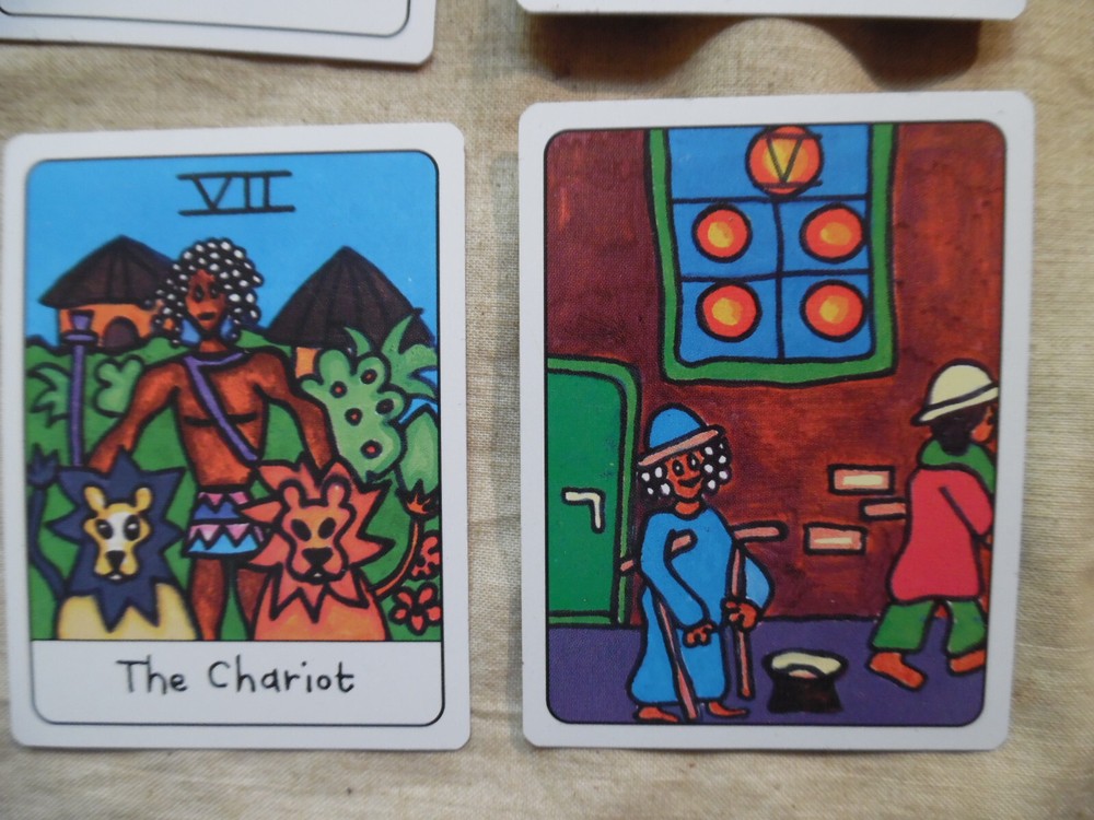 Rara African Tarot Cards In Corrugated Box Version Second Printing