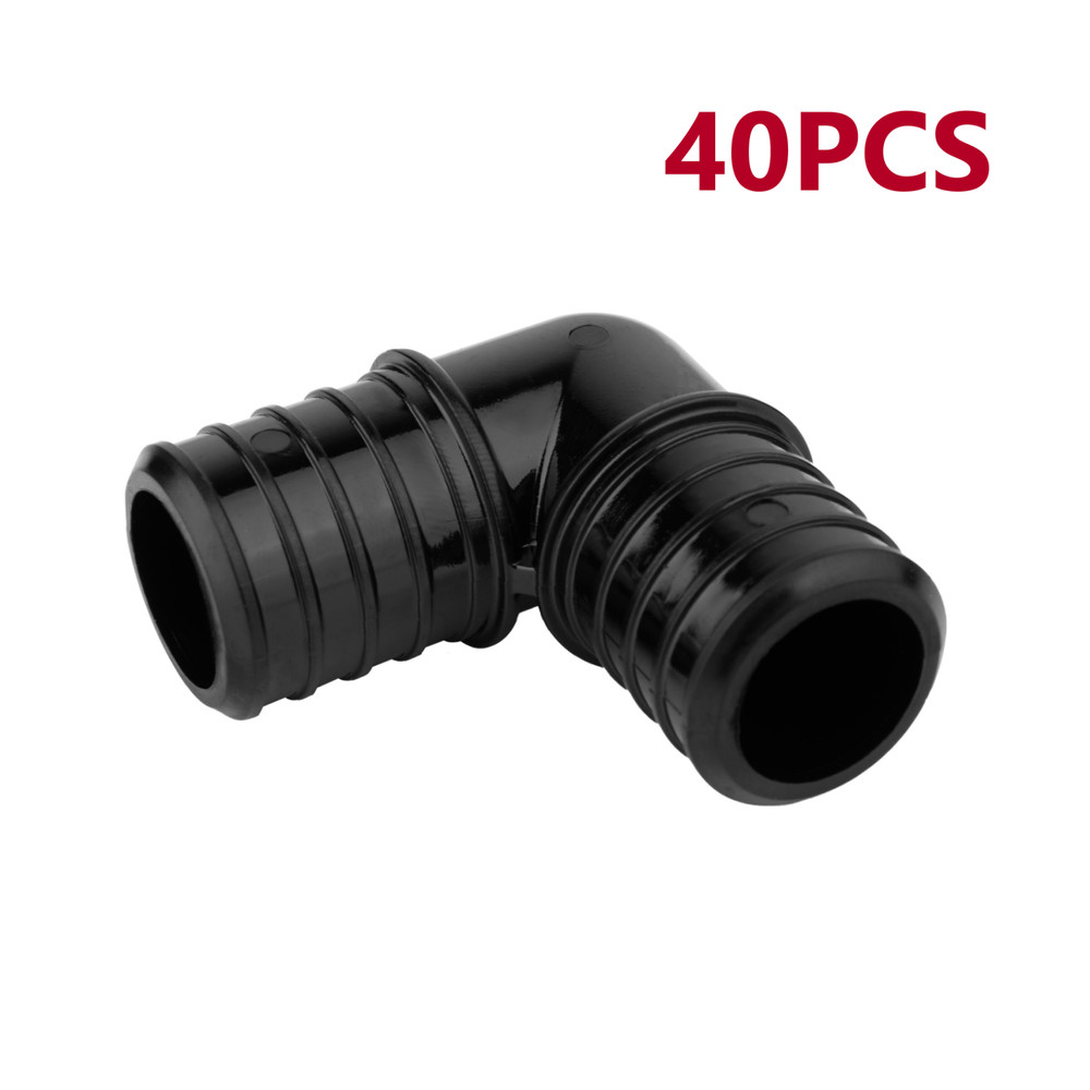 EFIELD 40PCS 1" Pex Poly PPSU Barb Crimp Elbow-NSF, cUPC (Lead Free)