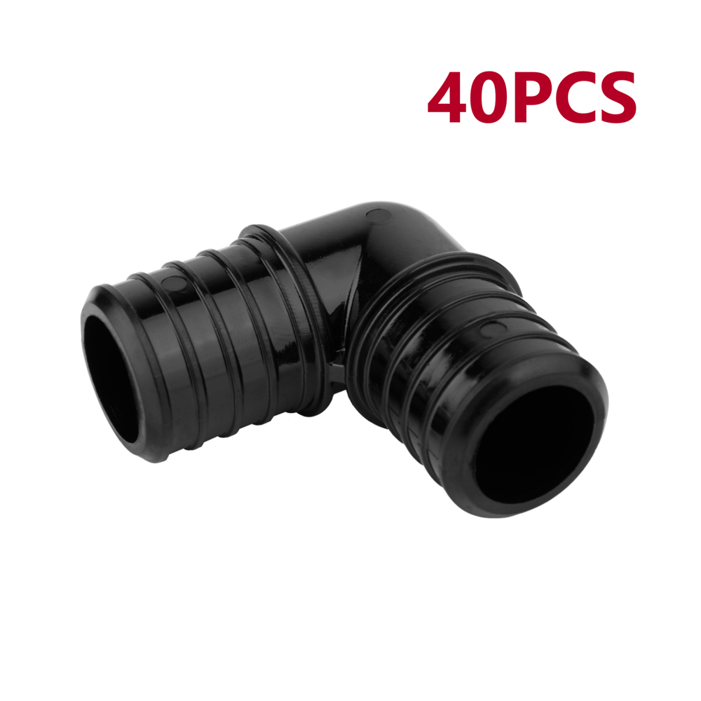 EFIELD 40PCS 1" Pex Poly PPSU Barb Crimp Elbow-NSF, cUPC (Lead Free)