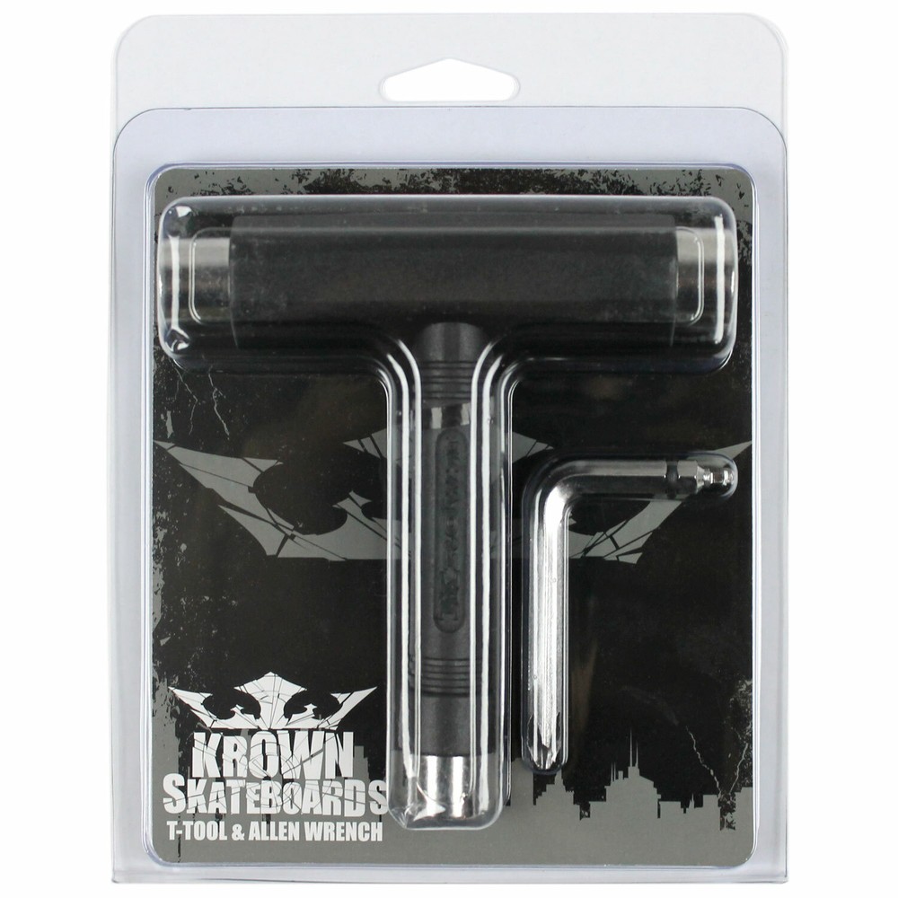 Krown Skateboard T-Tool Black With 1.25" Hardware