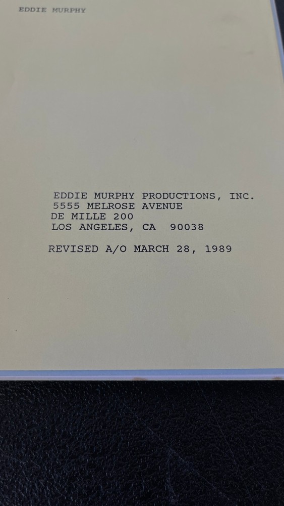 Harlem Nights 1989 Revised Movie Script by Eddie Murphy