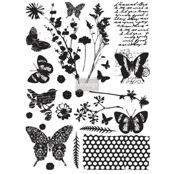 ReDesign with Prima Transfer - ADHESIVE TRANSFER  Papillon