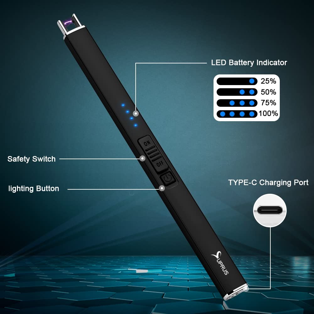 Electric Lighter Arc Windproof Flameless Usb Lighter Rechargeable Lighter With S