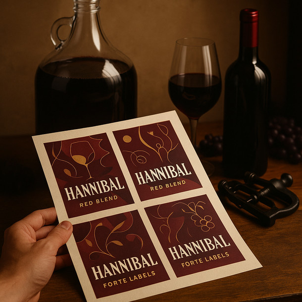 FWK Hannibal Red Blend Forte Labels