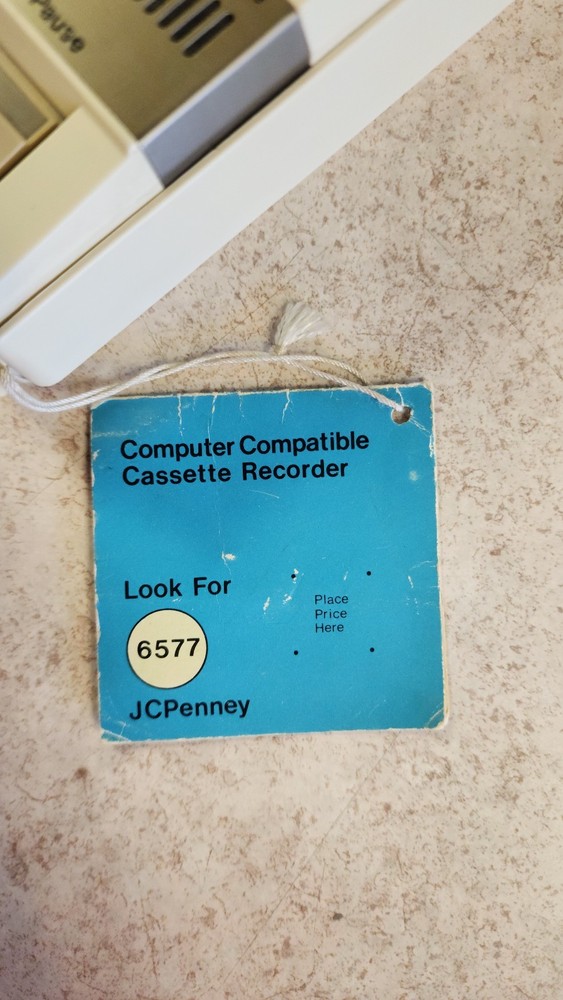 JCPENNY AUDIO/DATA CASSETTE RECORDER UNTESTED