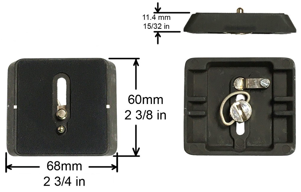 Gitzo G1373/14B Quick Release Plate 1/4-20