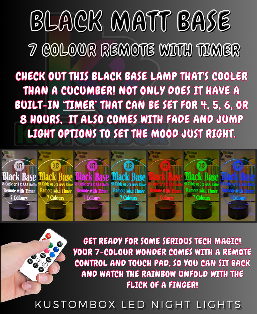 ROBOT PERSONALISED NAME 3D LED Night Light Battery USB Colour Changing Room Lamp