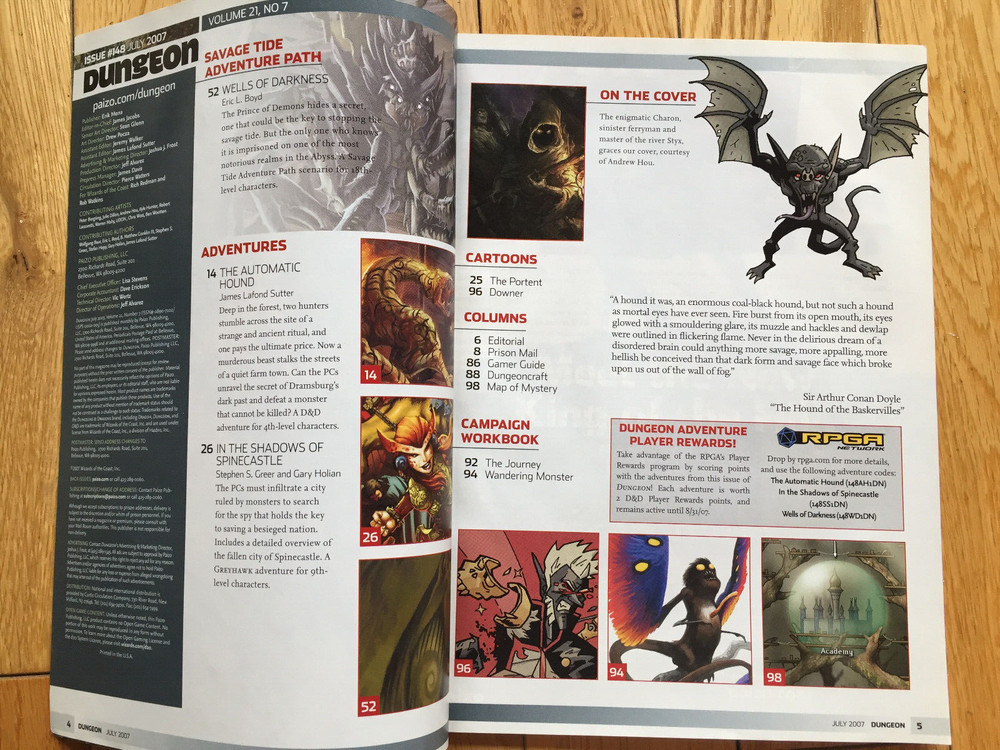Dungeon Magazine Issue 148 (July 2007)