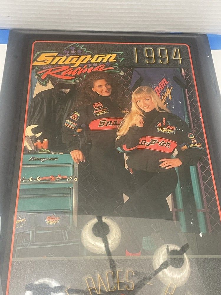 Vintage 1994 Snap-on Racing Wall Clock