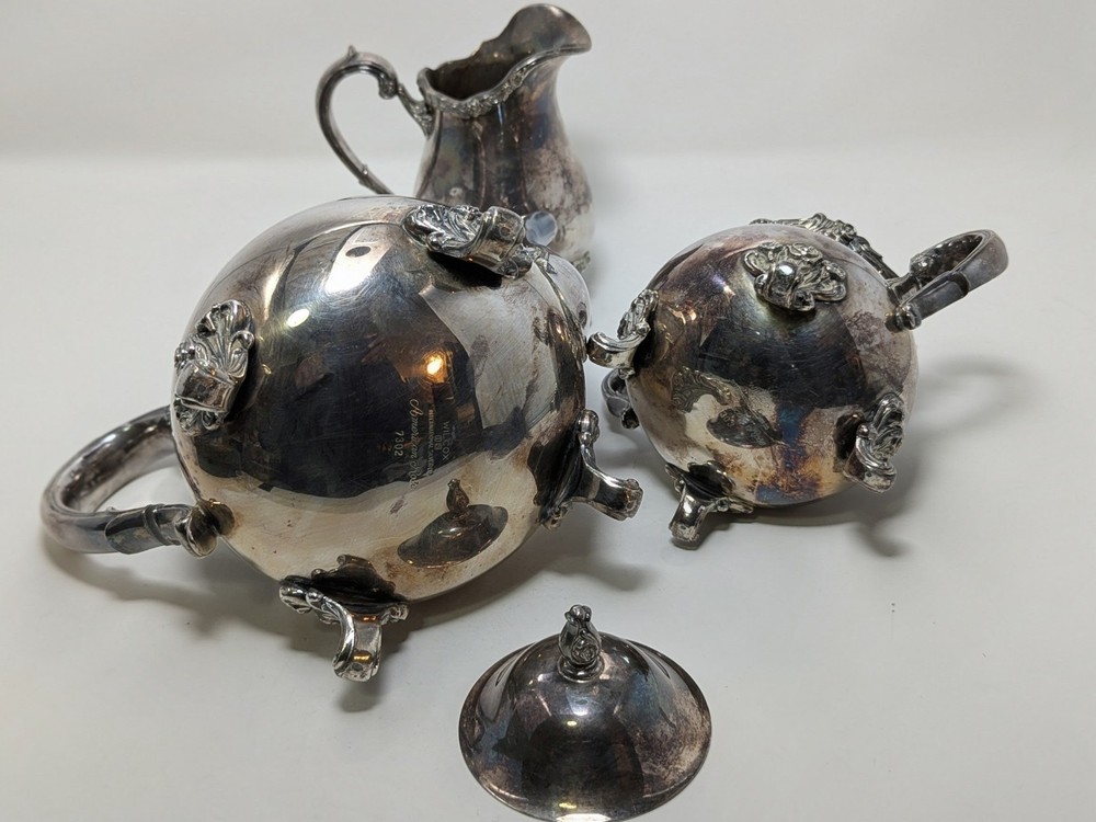 Webster-Wilcox, American Rose Coffee Tespot Set