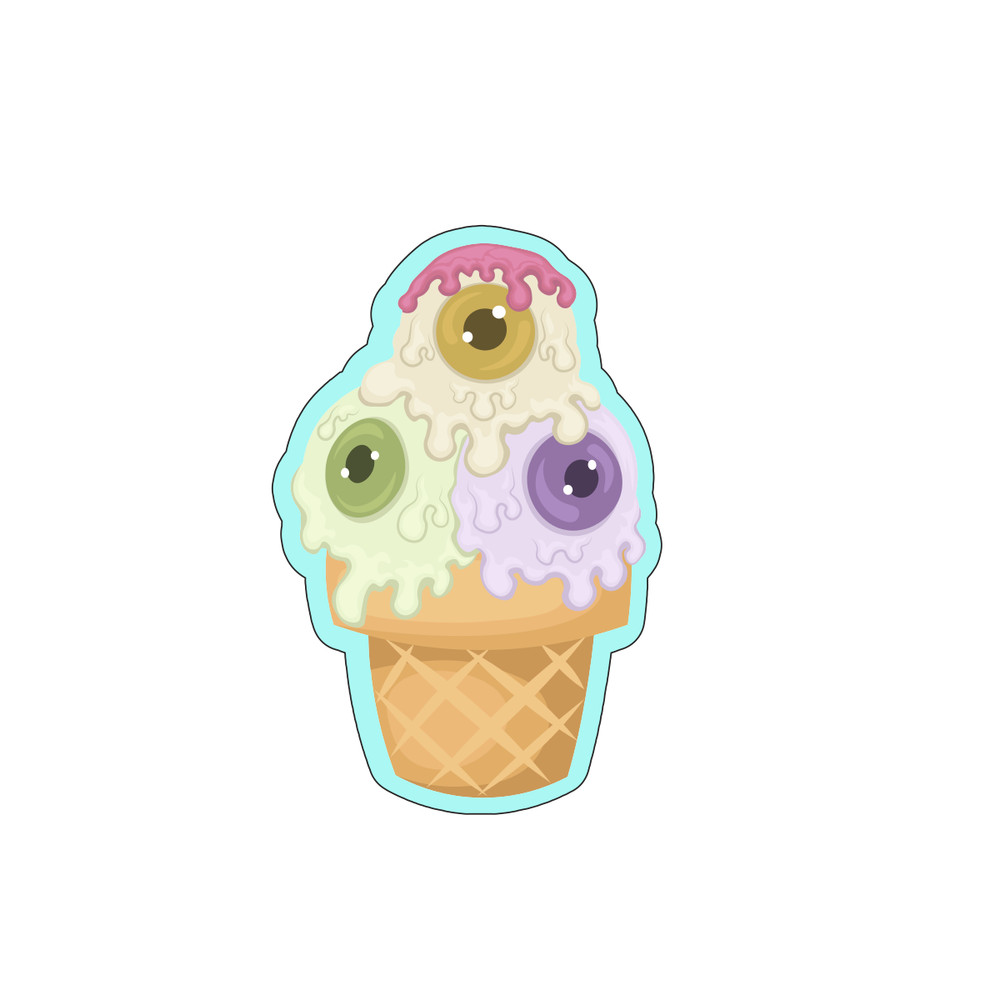Ice Cream Eyes Cookie Cutters