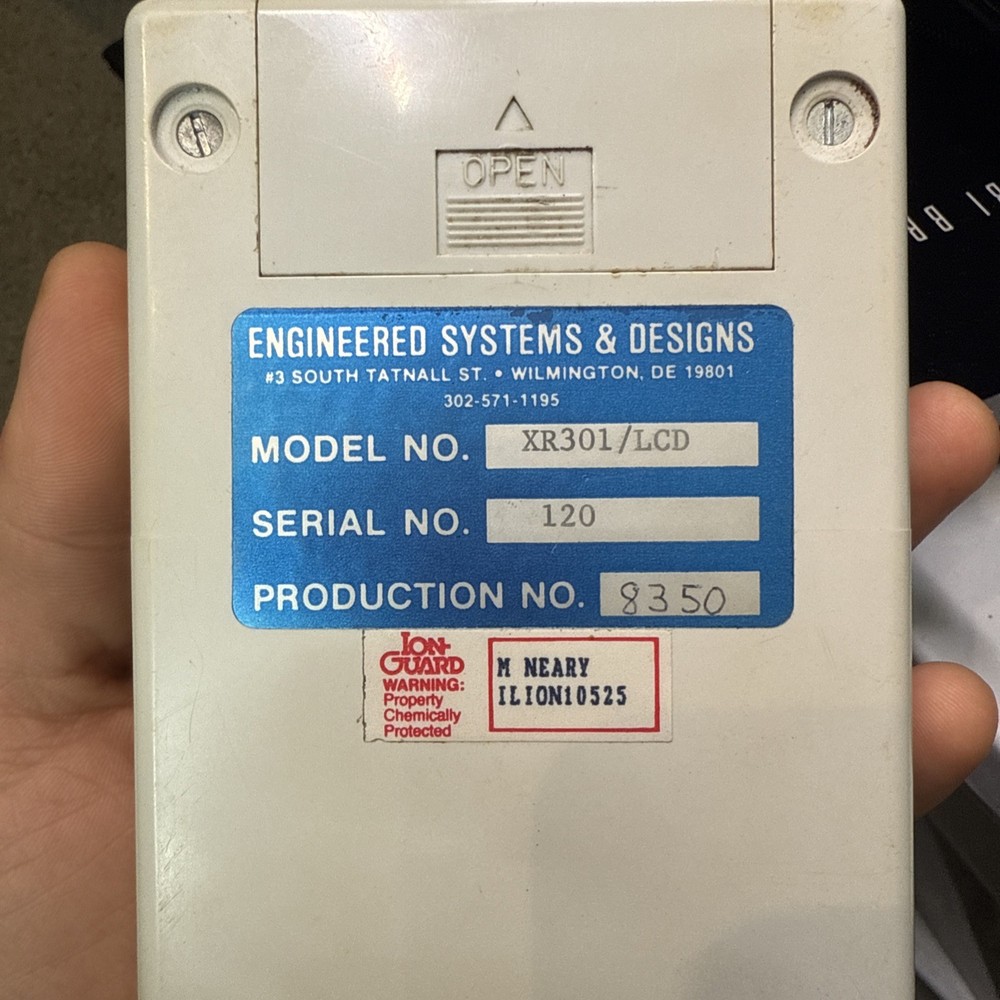 Engineered Systems XR301/LCD X-Ray Generator Timer/Counter Tested Working