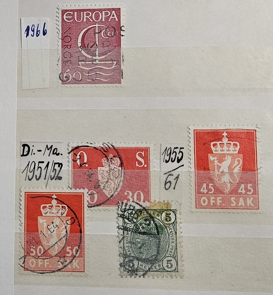 Norway Small Collection Used, VF (XG05)