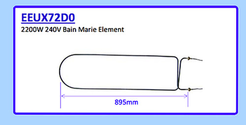 2200W GOLDSTAIN BAIN MARIE ELEMENT EEUX72D0