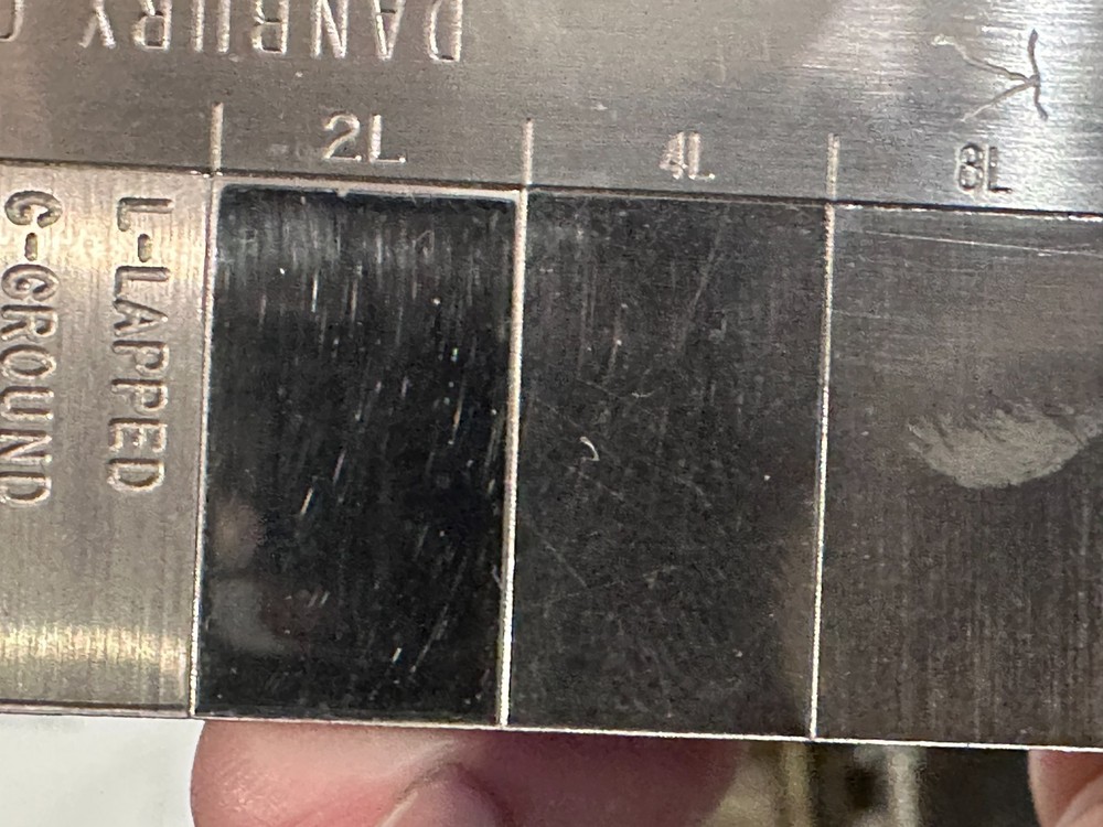 GAR S-22 Microfinish Comparator Plate, Case, Instructions