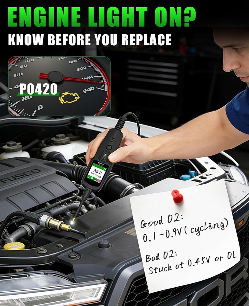 40FT Automotive Circuit Tester with Flashlight - Efficient Car Diagnostic Tool