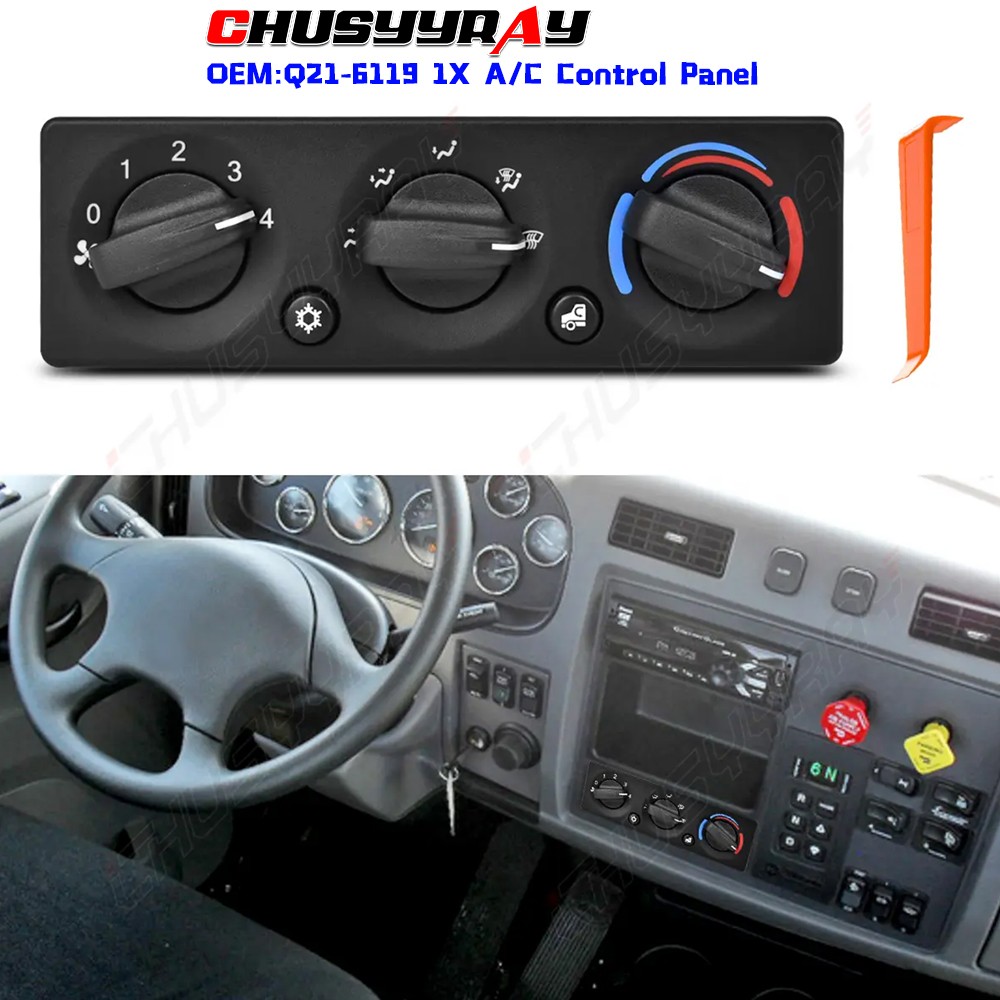 Q21-6119 A/C Climate Control Module Panel For Peterbilt 337 2010-2023