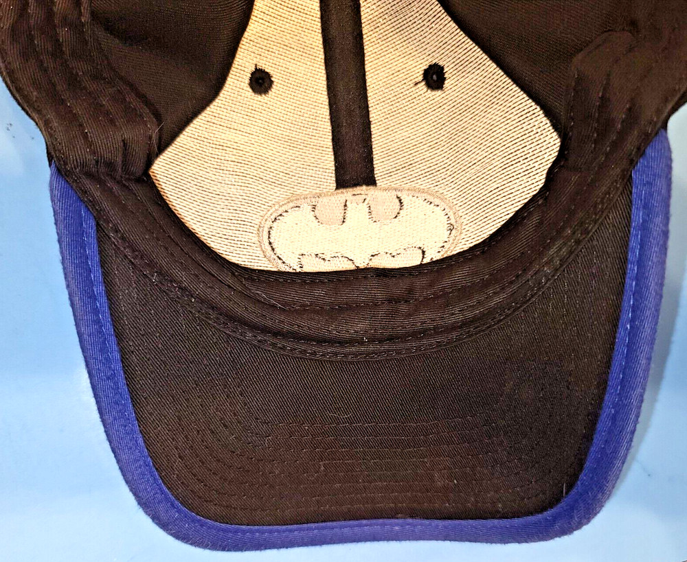 Vintage Batman DC Comics Snapback Cap Hat 2000 Dark Knight Comic Book blue black