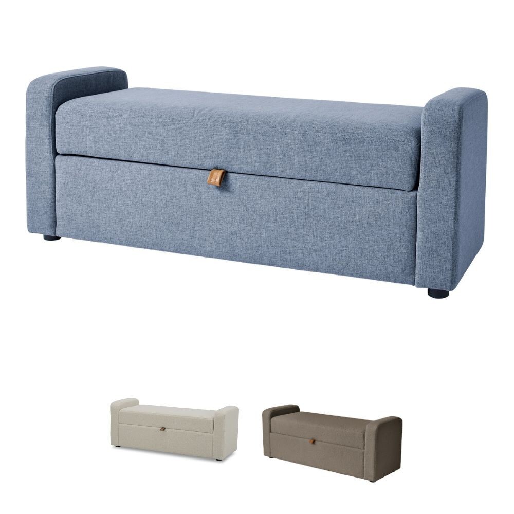 Modern Bohemian Springwood 55.12" Storage Bench