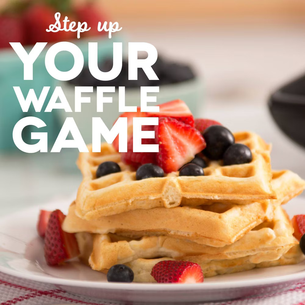 Dash No-Drip Waffle Maker Graphite Nonstick Belgian 1200W Surface 99 sq in