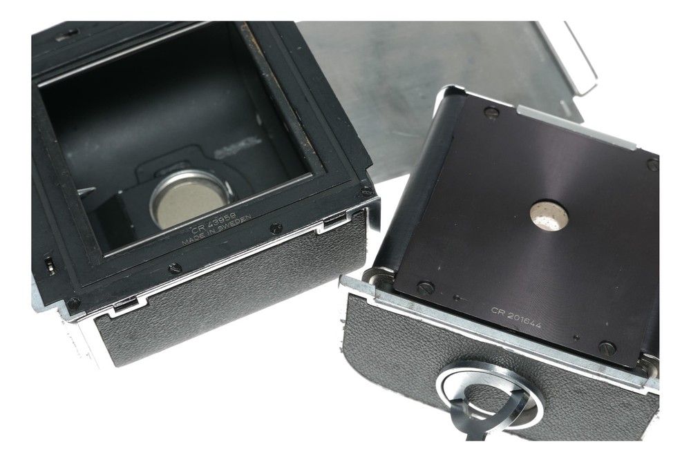 Hasselblad 500C/M Medium Format Camera 12 film back chrome