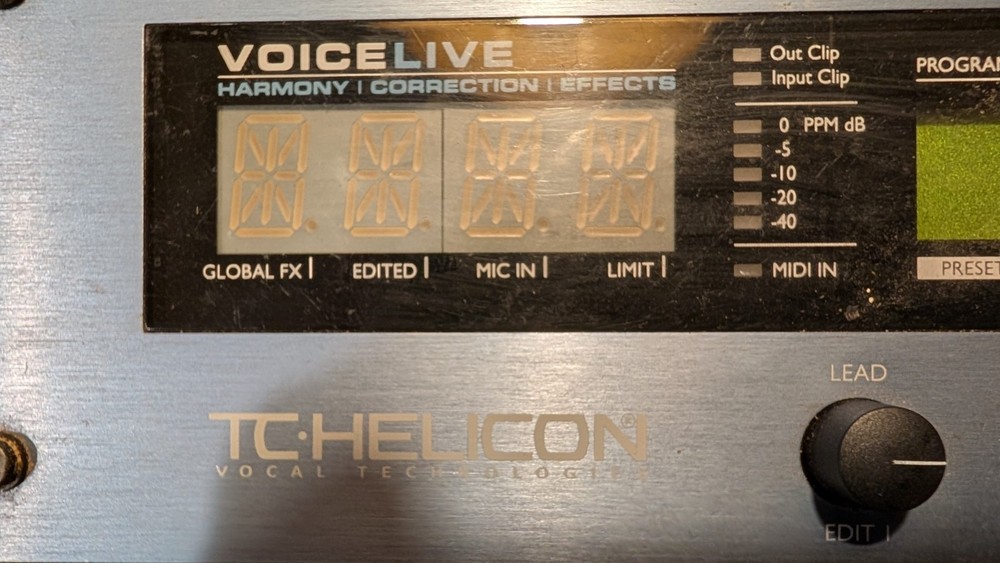 VoiceLive Harmony Correction Effects Vocal Processor