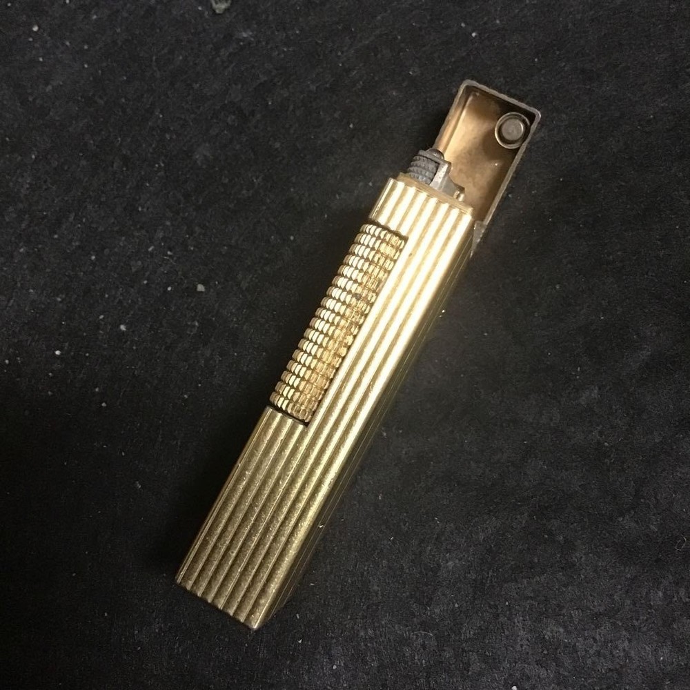 Overhauled Dunhill Rollagas lighter Gold without box