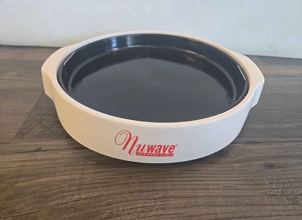 NuWave Pro Infrared Oven Replacement Bottom Base Drip Tray 20201 20204 White EUC