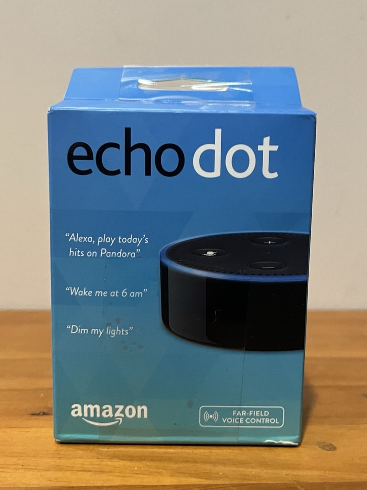 NEW in box Amazon Echo Dot Smart Speaker 2nd Generation Black voice control
