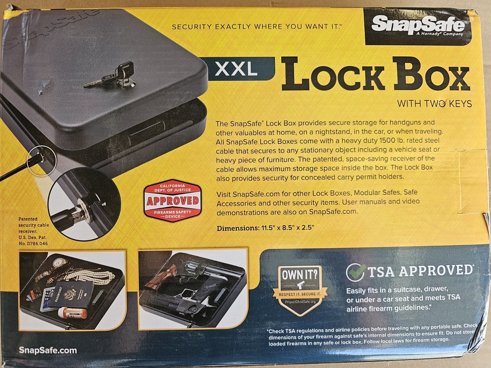 SnapSafe 75220 Lock Box- Key Lock
