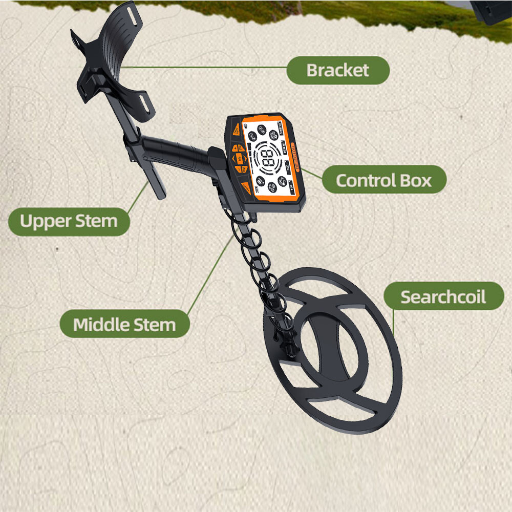 Beginner Metal Detector - Auto Iron Filter,4 Modes,LCD & Audio Alerts
