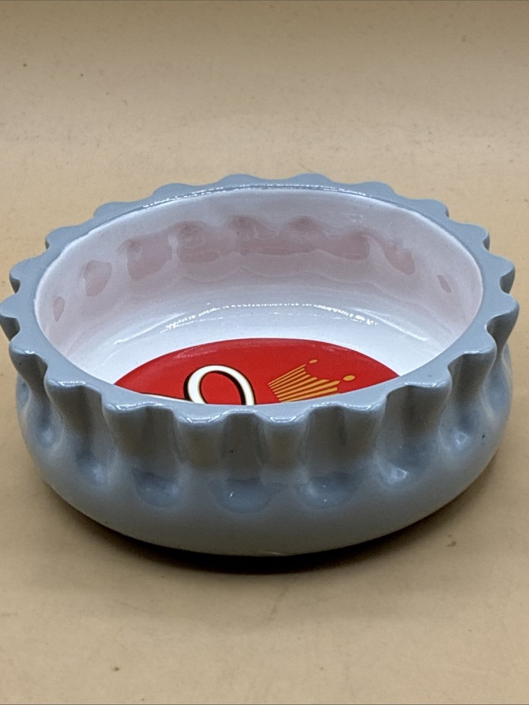 2005 Budweiser Ceramic Bottle Cap Candy Nut Dish 5” Mint