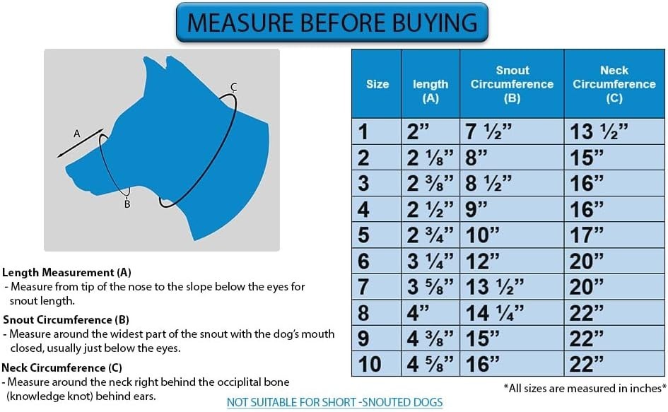 Dog Training Essential - Italian Design Muzzle, Size 9