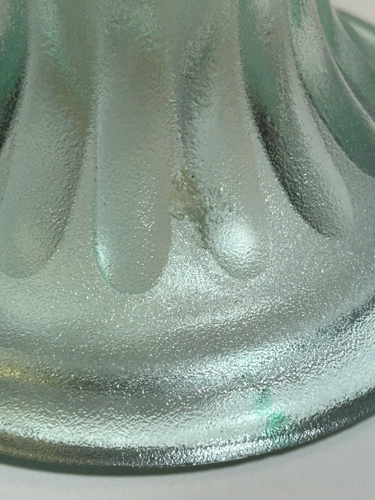 Teal Textured Glass 3” Toothpick Holder