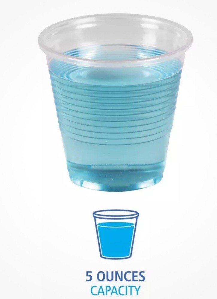 SYSCO RELIANCE 5 oz. TRANSLUCENT Plastic CUPS Translucent 990 CT New CLEAR CUP