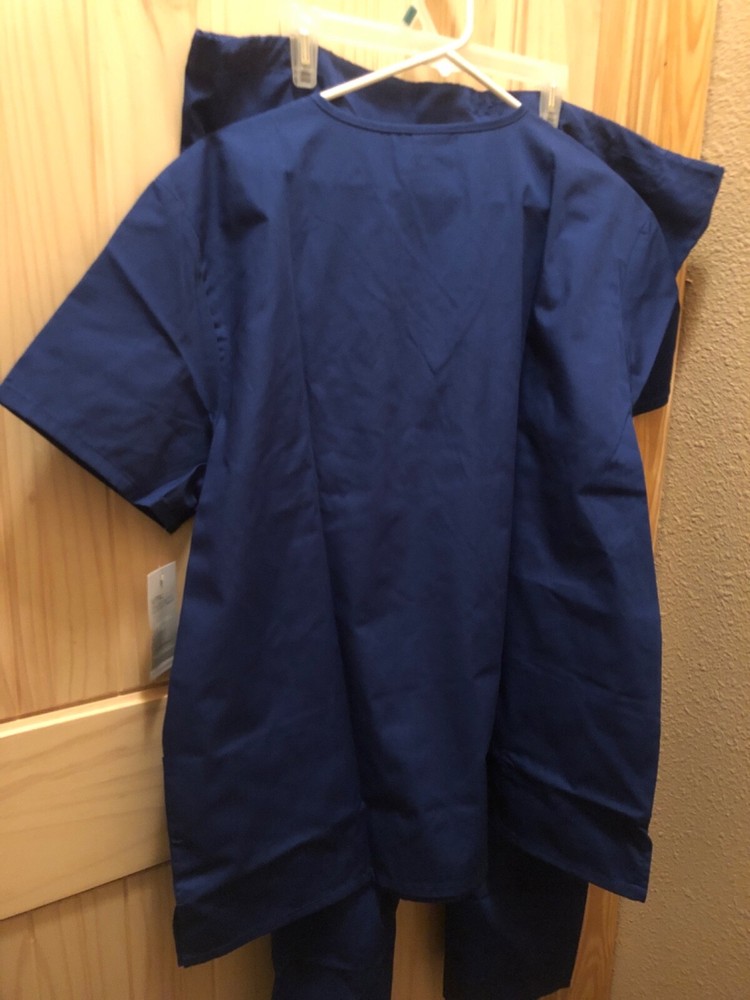 Vital threads galaxy blue scrub set size XL—-NWT