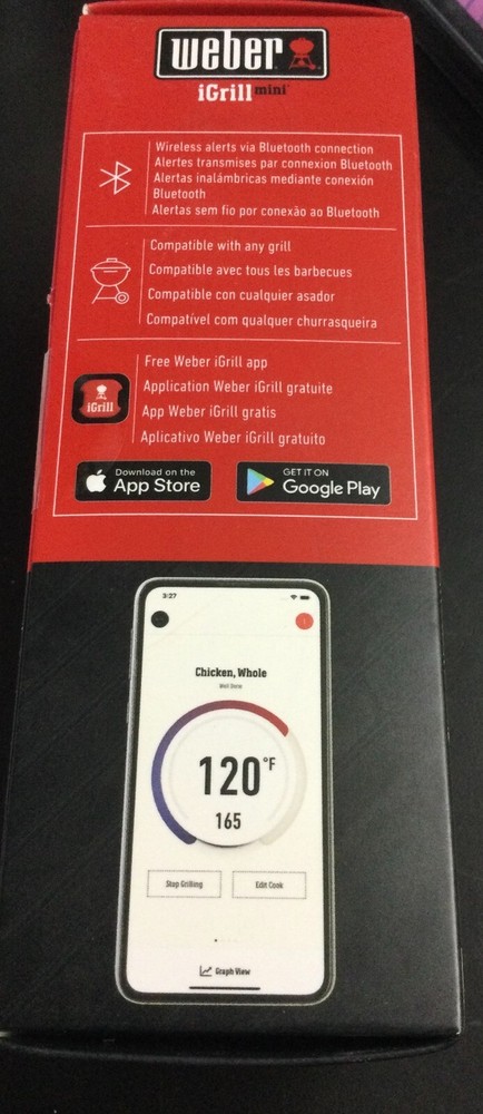 Weber iGrill Mini Digital All Bluetooth Thermometer 2156